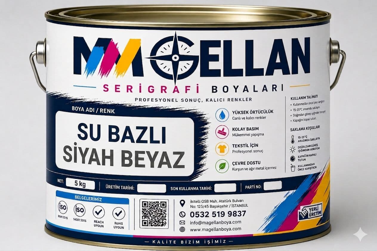 Su Bazlı Siyah Beyaz Boyalar